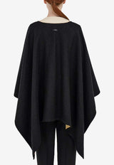Ferragamo Geometrical Renaissance Print Reversible Cashmere Poncho Multicolor 320963 CAPE NADIR 790392 PATTERNED BLACK