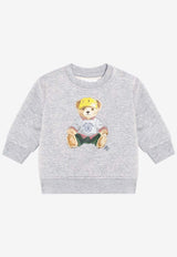 Polo Ralph Lauren Kids Babies Polo Bear Sweatshirt Gray 320P00514001CO/R_POLOR-LG