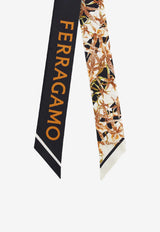Ferragamo Floral Bloom Print Silk Mini Bandeau Multicolor 321242 MB GAIA 789920 PATTERNED BLACK