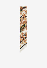 Ferragamo Floral Bloom Print Silk Mini Bandeau Multicolor 321242 MB GAIA 789920 PATTERNED BLACK