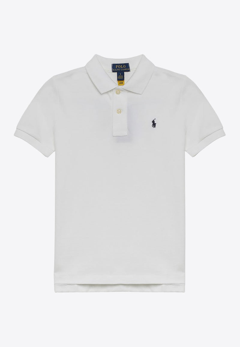 Polo Ralph Lauren Kids Boys Logo Polo T-shirt White 322603252004CO/Q_POLOR-WHT