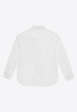 Polo Ralph Lauren Kids Boys Logo Embroidered Long-Sleeved Shirt White 322819238001CO/O_POLOR-WHT