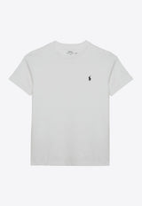 Polo Ralph Lauren Kids Boys Logo Embroidered T-shirt White 322832904035CO/Q_POLOR-WHT