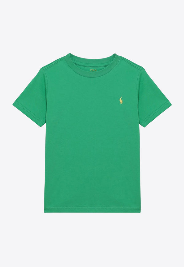 Polo Ralph Lauren Kids Boys Logo Embroidered T-shirt Green 322832904138CO/O_POLOR-CK