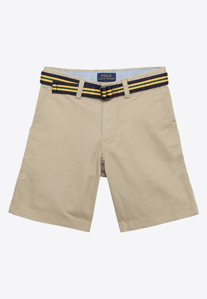 Polo Ralph Lauren Kids Boys Belted Bermuda Shorts Beige 322863960005CO/O_POLOR-CK