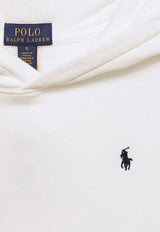 Polo Ralph Lauren Kids Boys Logo Embroidered Hooded Sweatshirt White 322934244002CO/O_POLOR-WHT