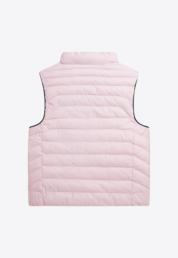 Polo Ralph Lauren Kids Girls Logo Reversible Quilted Vest Pink 322949920001PL/P_POLOR-NP