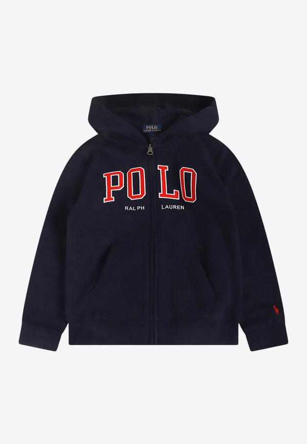 Polo Ralph Lauren Kids Boys Zip-Up Logo Hoodie Blue 322950835001CO/P_POLOR-NA