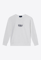 Polo Ralph Lauren Kids Logo Embroidered Sweatshirt White 322958154CO/Q_POLOR-WHT