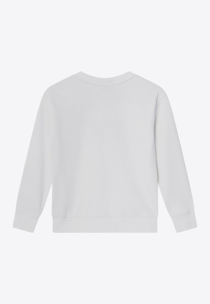 Polo Ralph Lauren Kids Logo Embroidered Sweatshirt White 322958154CO/Q_POLOR-WHT