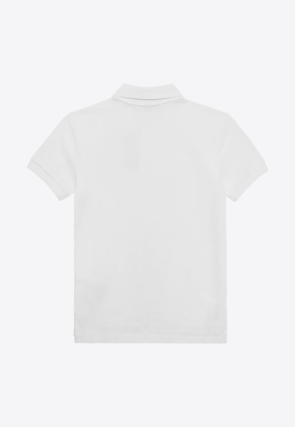Polo Ralph Lauren Kids Boys Logo Embroidered Polo T-shirt White 323547926002CO/O_POLOR-WHT