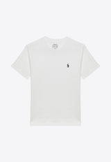 Polo Ralph Lauren Logo Embroidered Crewneck T-shirt White 323832904035CO/O_POLOR-WHT