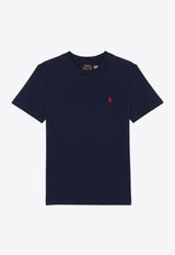 Polo Ralph Lauren Kids Boys Logo Embroidered T-shirt Blue 323832904037CO/P_POLOR-CN