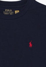 Polo Ralph Lauren Kids Boys Logo Embroidered T-shirt Blue 323832904037CO/P_POLOR-CN