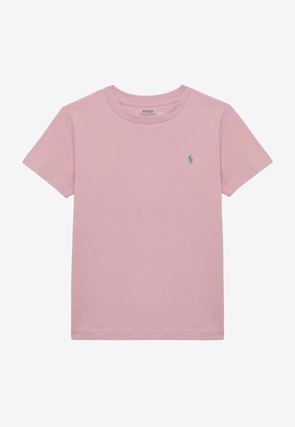 Polo Ralph Lauren Logo Embroidered T-shirt Pink 323832904143CO/O_POLOR-GP