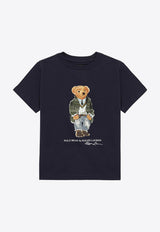 Polo Ralph Lauren Kids Boys Polo Bear Print T-shirt Navy 323853828027CO/O_POLOR-PN