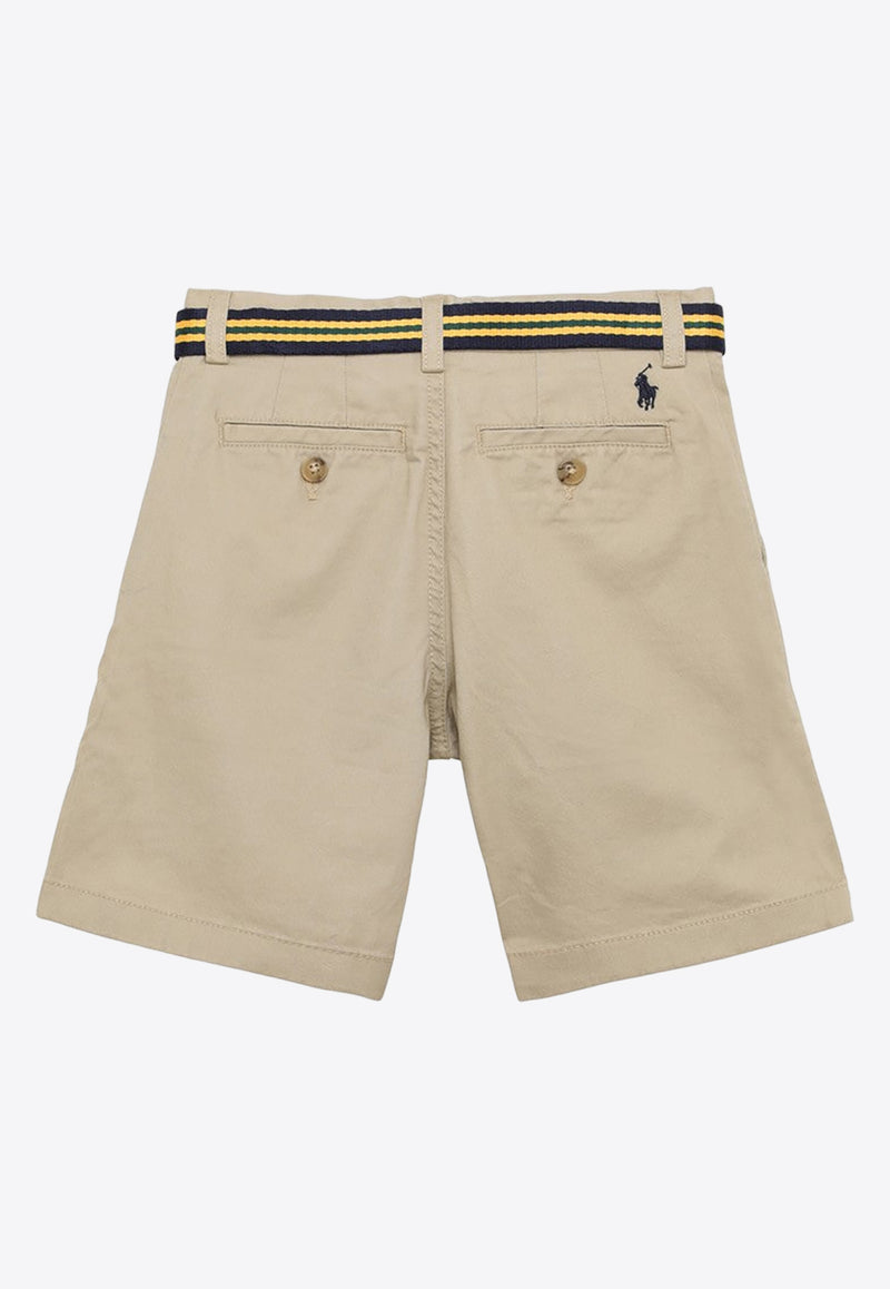 Polo Ralph Lauren Kids Boys Belted Bermuda Shorts Beige 323863960005CO/O_POLOR-CK