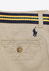 Polo Ralph Lauren Kids Boys Belted Bermuda Shorts Beige 323863960005CO/O_POLOR-CK
