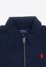 Polo Ralph Lauren Kids Boys Logo Embroidered Zip-Up Jacket Navy 323888591001_000_AVNAVY_
