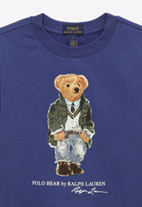Polo Ralph Lauren Kids Boys Polo Bear Print Sweatshirt Blue 323919722006CO/O_POLOR-PB