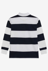 Polo Ralph Lauren Kids Boys Long-Sleeved Stripe Polo T-shirt Navy 323932280001CO/S_POLOR-WN