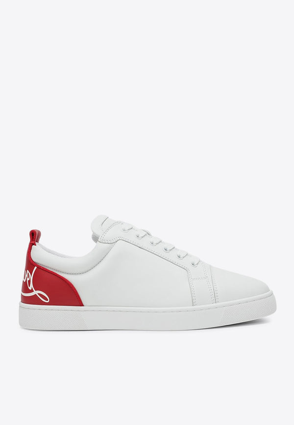 Christian Louboutin Fun Vieira Leather Sneakers White 3240080LE/R_LOUBO-J679