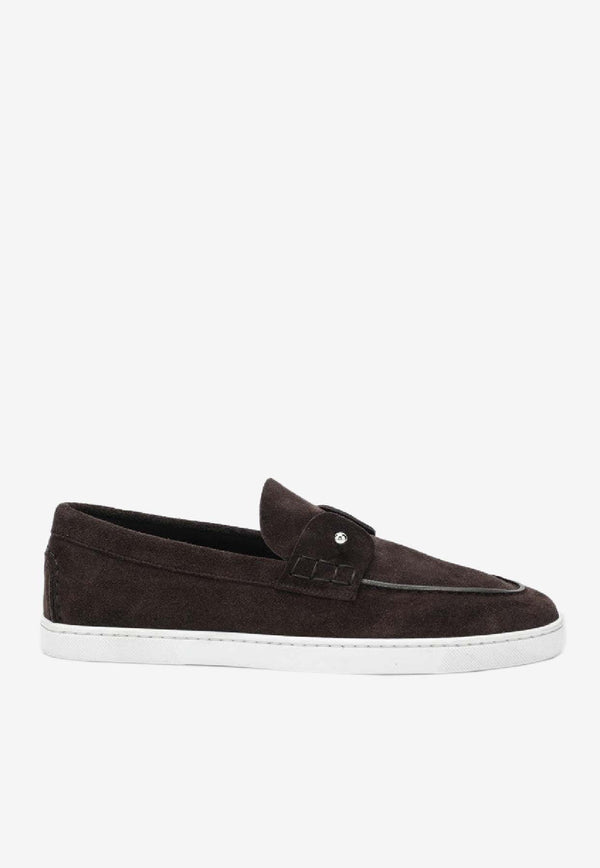 Christian Louboutin Chambeliboat Suede Loafers Brown 3240184SUE/S_LOUBO-7164