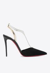 Christian Louboutin Athina 100 Suede Pumps Black 3240391SUE/P_LOUBO-B783