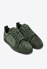 Christian Louboutin Louis Junior Suede Sneakers Green 3240426VEL/P_LOUBO-E674