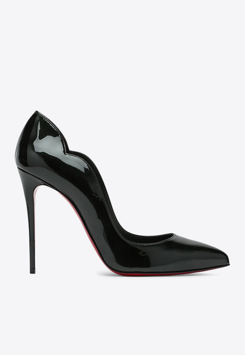 Christian Louboutin Hot Chick 100 Patent Leather Pumps Black 3240537LE/P_LOUBO-E695