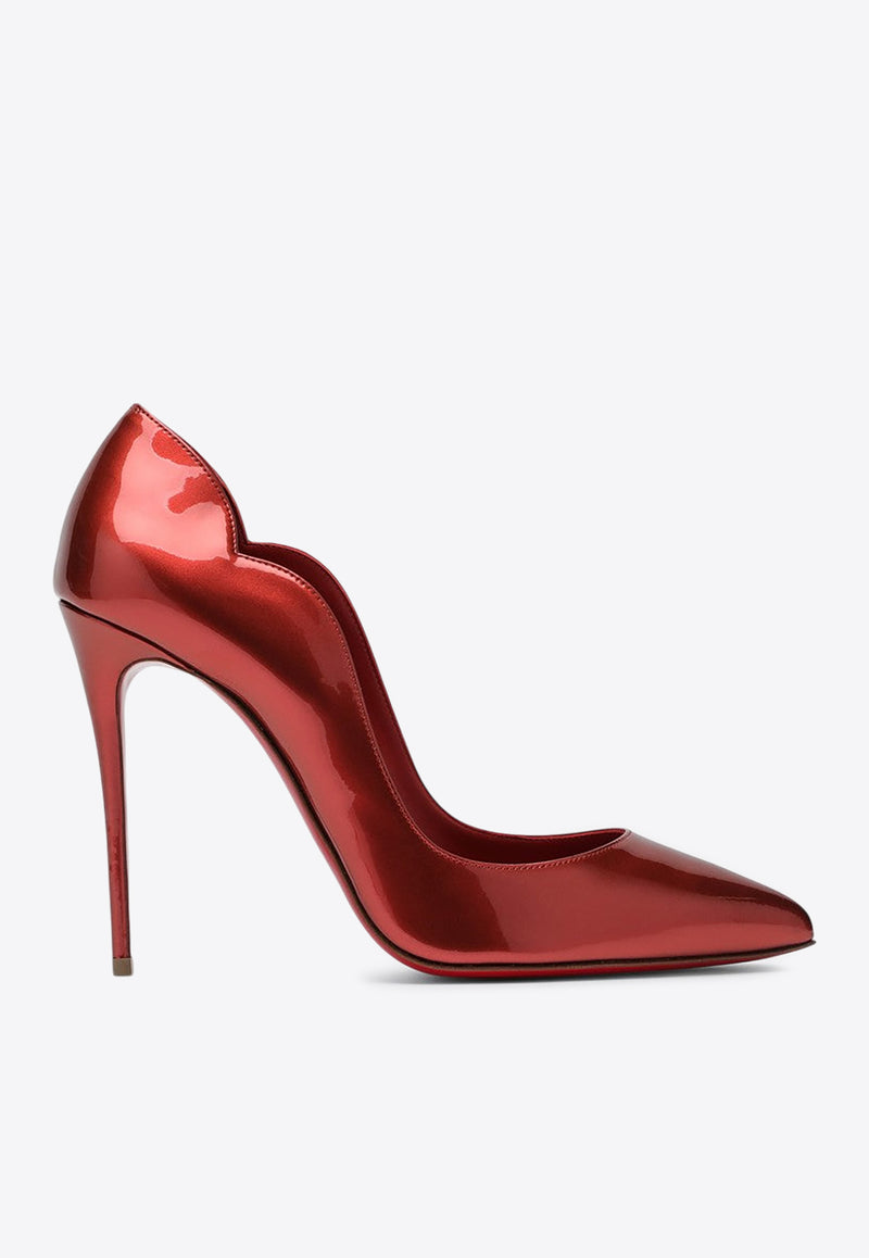 Christian Louboutin Hot Chick 100 Patent Leather Pumps Red 3240537LE/P_LOUBO-R722