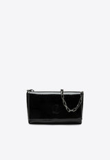 Christian Louboutin Loubi54 Patent Leather Clutch Bag Black 3255013LE/R_LOUBO-BK01