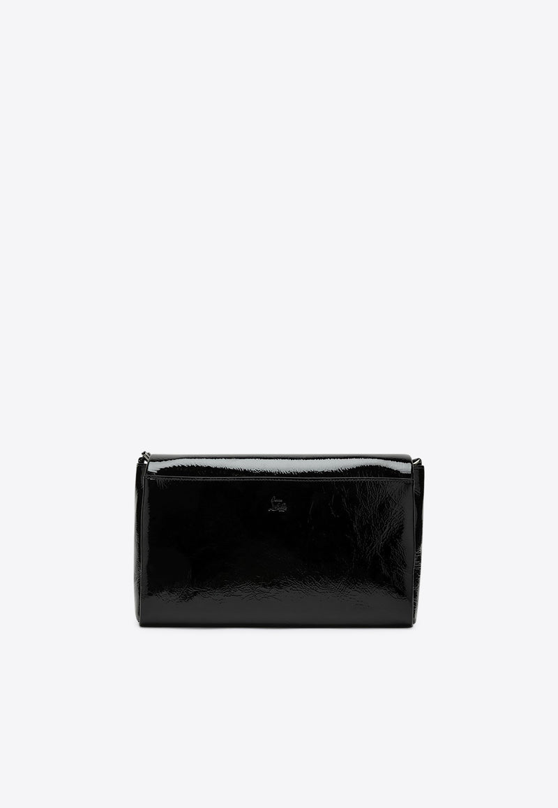 Christian Louboutin Loubi54 Patent Leather Clutch Bag Black 3255013LE/R_LOUBO-BK01