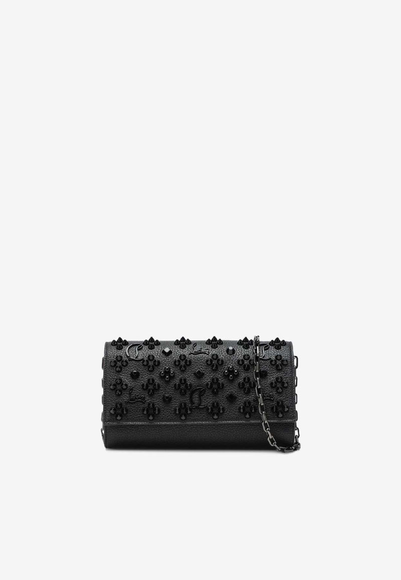 Christian Louboutin Paloma Embellished Clutch Black 3255076LE/S_LOUBO-BK01