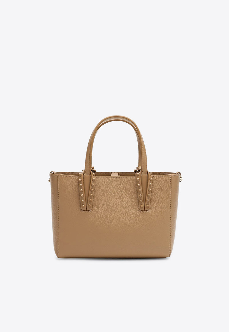 Christian Louboutin Mini Cabata Leather Top Handle Bag  Beige 3255086LE/R_LOUBO-F486