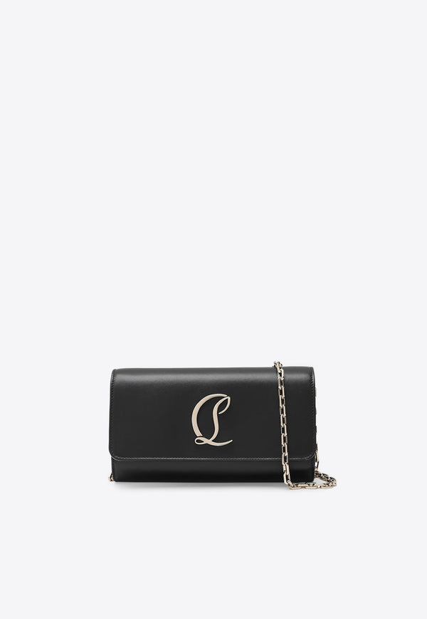 Christian Louboutin Loubi54 Leather Chain Clutch Bag Black 3255127LE_LOUBO-CM6S