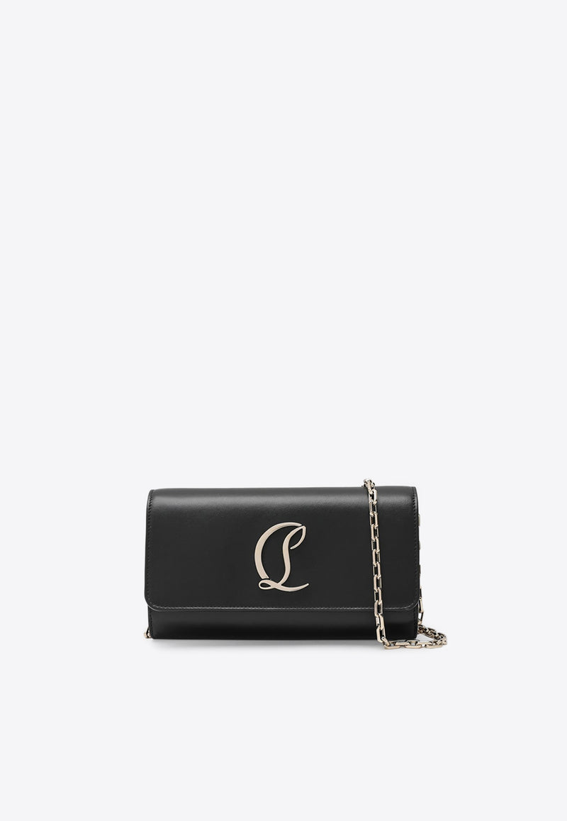 Christian Louboutin Loubi54 Leather Chain Clutch Bag Black 3255127LE_LOUBO-CM6S