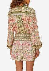 Farm Rio Palm Dream Printed Mini Skirt Multicolor 335744_MULTI COLO