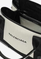 Balenciaga Small Cabas Logo Print Top Handle Bag Beige 3399332HH3N/P_BALEN-9260