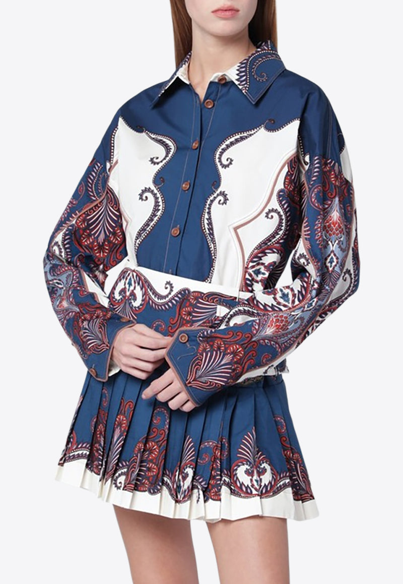 Farm Rio Arabesque Print Long-Sleeved Shirt Multicolor 344003CO/S_FARM-26006