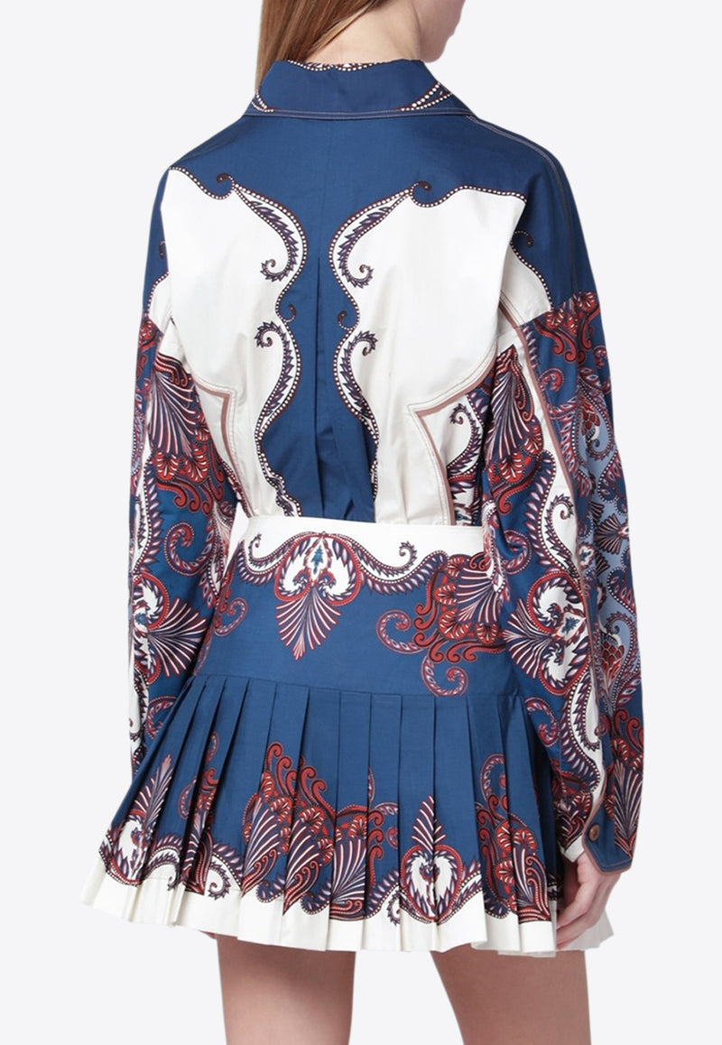 Farm Rio Arabesque Print Long-Sleeved Shirt Multicolor 344003CO/S_FARM-26006