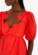 Farm Rio Heart Motif Blouse Red 344593_RED