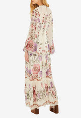 Farm Rio Rococo Flowers Lace Maxi Dress Multicolor 345530_MULTI COLO