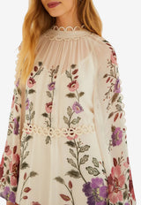 Farm Rio Rococo Flowers Lace Maxi Dress Multicolor 345530_MULTI COLO