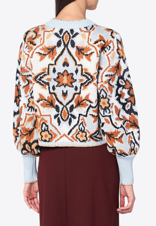 Farm Rio Tapestry Knitted Sweater Multicolor 346451PL/R_FARM-25104