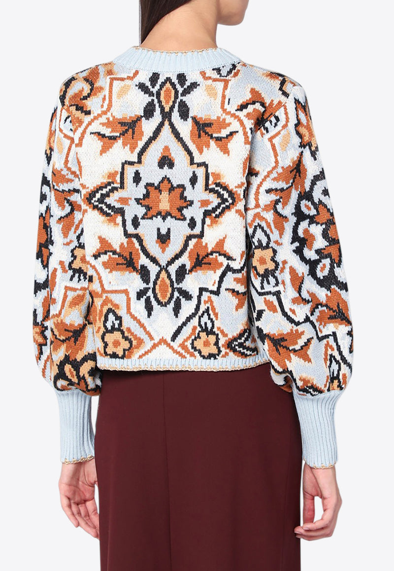 Farm Rio Tapestry Knitted Sweater Multicolor 346451PL/R_FARM-25104