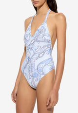 Orchidee Print One-Piece Swimsuit