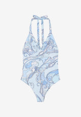 Orchidee Print One-Piece Swimsuit