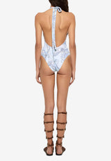 Orchidee Print One-Piece Swimsuit