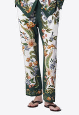 Farm Rio Sand Nature Floral Print Pants Multicolor 349063CO/S_FARM-26068